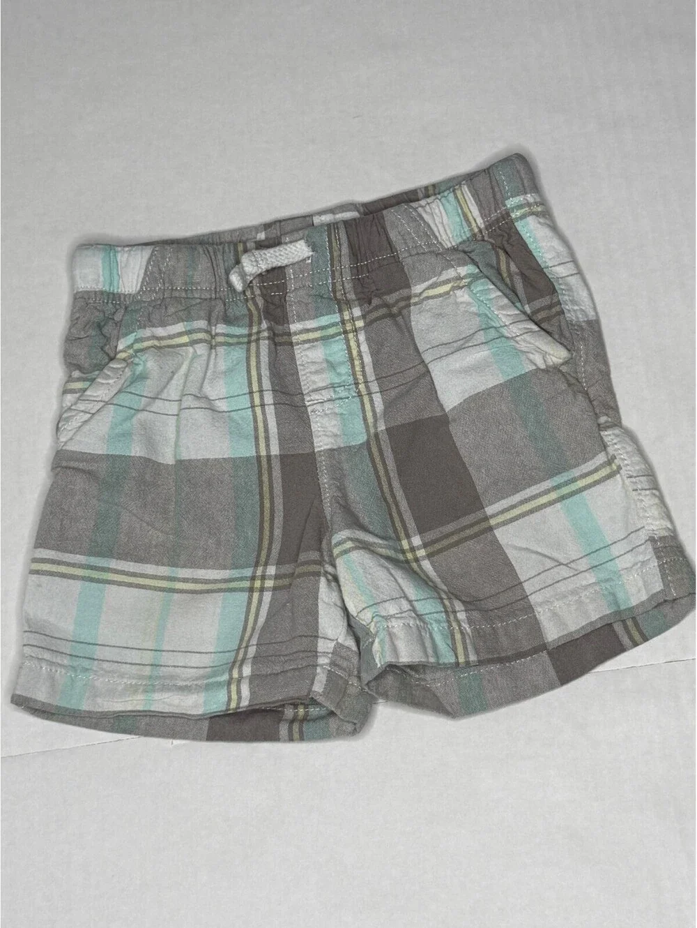 Jumping Beans Boys Pastel Plaid Shorts Size 2T